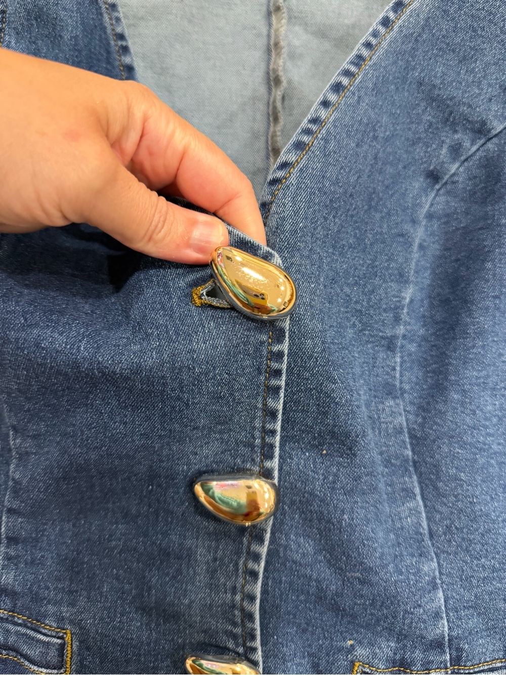 NWT Emerson Lang denim vest - Picture 3 of 6